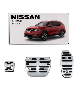 NISSAN X-TRAIL 2014-2021 COPRIPEDALI CAMBIO AUTOMATICO PER PEDALI (Cod. AP-35517_A4x4)