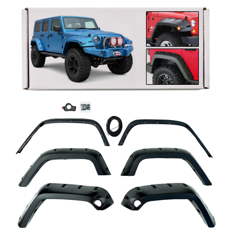 JEEP WRANGLER JK 2007-2018 4-PORTA ALLARGAMENTI PASSARUOTA 11,75" (Cod. AP-51166_A4x4)