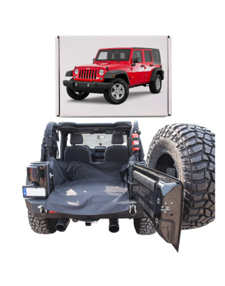 JEEP WRANGLER JK 2007-2018 TAPPETINO PROTETTIVO BAGAGLIAIO (Cod. AP-35532_A4x4)