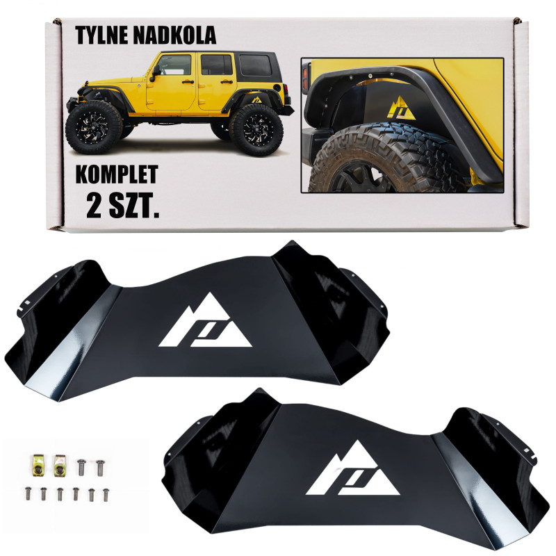 JEEP WRANGLER JK JKU 2007-2018 POSTERIORI INTERNI PASSARUOTA IN ALLUMINIO (Cod. AP-35538_A4x4)
