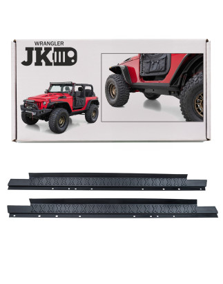 JEEP WRANGLER JK 2007-2018 2D PROTETTIVO IN ACCIAIO MODANATURE SOTTOPORTA (Cod. AP-35541_A4x4)