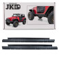 JEEP WRANGLER JK 2007-2018 2D PROTETTIVO IN ACCIAIO MODANATURE SOTTOPORTA (Cod. AP-35541_A4x4)