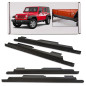 JEEP WRANGLER JK 2007-2018 4 PORTE PANNELLI PROTETTIVO SOTTOPORTA KIT 2 PEZZI (Cod. AP-35543_A4x4)