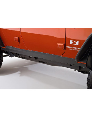 JEEP WRANGLER JK 2007-2018 4 PORTE PANNELLI PROTETTIVO SOTTOPORTA KIT 2 PEZZI (Cod. AP-35543_A4x4)