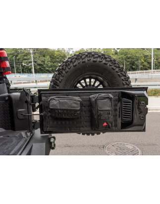 JEEP WRANGLER JK 2007-2018 ORGANIZER E KIT DI PRIMO SOCCORSO PORTELLONE POSTERIORE (Cod. AP-35550_A4