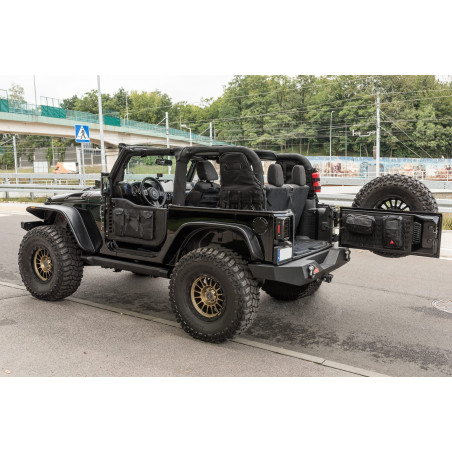 JEEP WRANGLER JK 2007-2018 ORGANIZER E KIT DI PRIMO SOCCORSO PORTELLONE POSTERIORE (Cod. AP-35550_A4