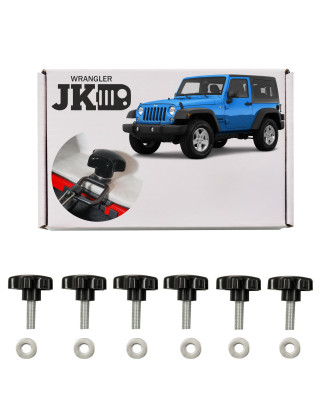 JEEP WRANGLER JK 2007-2018 2 PORTE KIT VITI RAPIDO MONTAGGIO TETTO RIGIDO (Cod. AP-35552_A4x4)