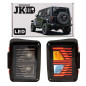 JEEP WRANGLER JK 2007-2018 FANALI POSTERIORI LED MODELLO ARROW (Cod. AP-35553_A4x4)