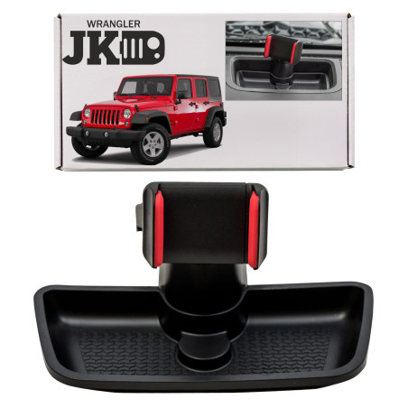 JEEP WRANGLER JK 2007-2018 SUPPORTO TELEFONO PER CONSOLE CENTRALE (Cod. AP-35556_A4x4)