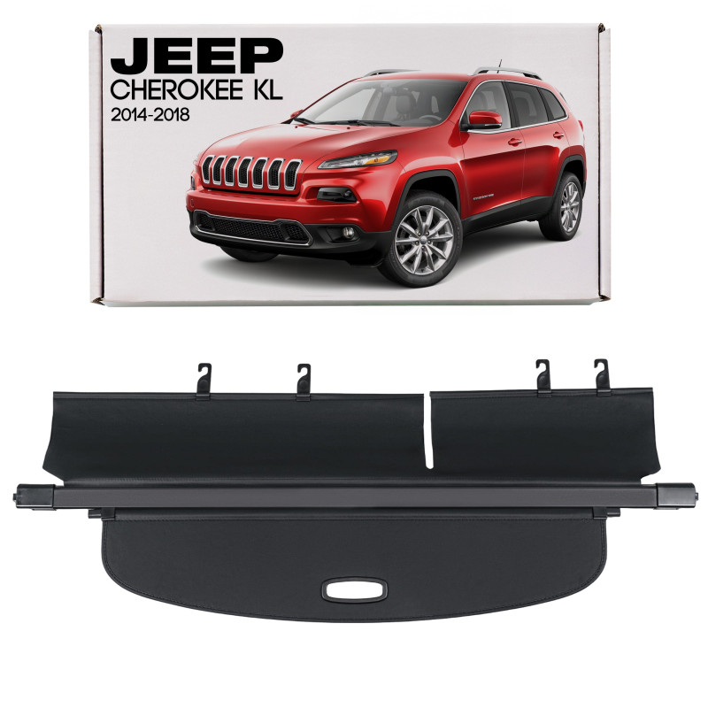 JEEP CHEROKEE V KL 2014-2018 PRE-RESTYLING CAPPELLIERA COPRIBAGAGLI NERA (Cod. AP-35630_A4x4)