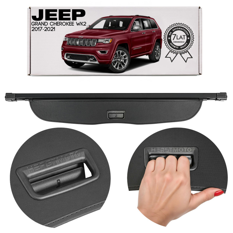 JEEP GRAND CHEROKEE IV WK2 2017-2021 DOPO IL SECONDO RESTYLING CAPPELLIERA COPRIBAGAGLI NERA 6FW02DX