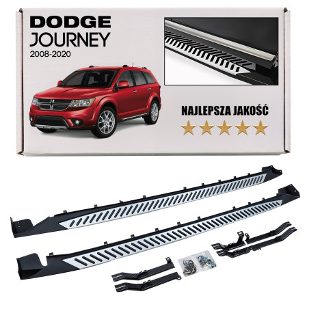 DODGE JOURNEY E 2008-2020 PEDANE LATERALI SOTTOPORTA (Cod. AP-35652_A4x4)
