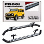 LAND ROVER DEFENDER 110 PEDANE LATERALI SOTTOPORTA TUBI STILE SVX ARGENTO LR008379 (Cod. AP-35656_A4
