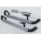 LAND ROVER DEFENDER 110 PEDANE LATERALI SOTTOPORTA TUBI STILE SVX ARGENTO LR008379 (Cod. AP-35656_A4