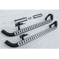 LAND ROVER DEFENDER 110 PEDANE LATERALI SOTTOPORTA TUBI STILE SVX ARGENTO LR008379 (Cod. AP-35656_A4