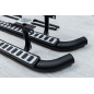 LAND ROVER DEFENDER 110 PEDANE LATERALI SOTTOPORTA TUBI STILE SVX ARGENTO LR008379 (Cod. AP-35656_A4