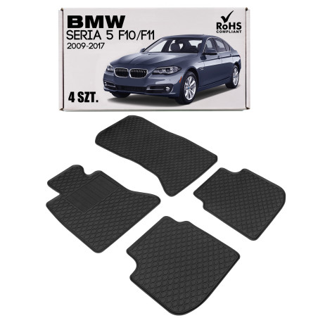 BMW SERIA 5 F10/F11 2009-2017 TAPPETINI AUTO (Cod. AP-35678_A4x4)