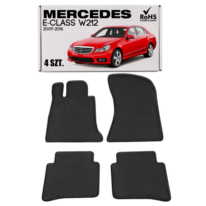 MERCEDES E-CLASS W212 2009-2016 TAPPETINI AUTO (Cod. AP-35693_A4x4)