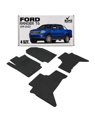 FORD RANGER T6 2011-2022 TAPPETINI AUTO SPESSI (Cod. AP-35696_A4x4)