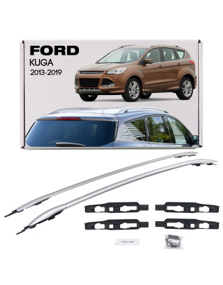 FORD KUGA MK2 II 2013-2019 BARRE LONGITUDINALI TETTO ARGENTO OEM DJ5Z7855100BA (Cod. AP-36363_A4x4)