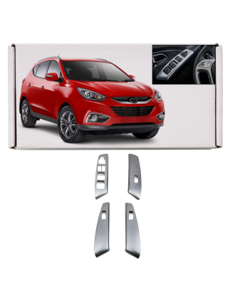 HYUNDAI IX35 2010-2015 DECORATIVE CORNICI INTERRUTTORI FINESTRINI (Cod. AP-36470_A4x4)