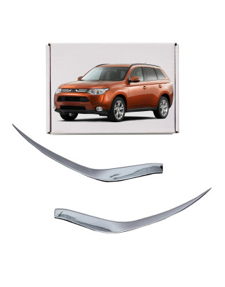 MITSUBISHI OUTLANDER III GF 2012-2015 PRE-RESTYLING DECORATIVE MODANATURE FANALI ANTERIORI (Cod. AP-