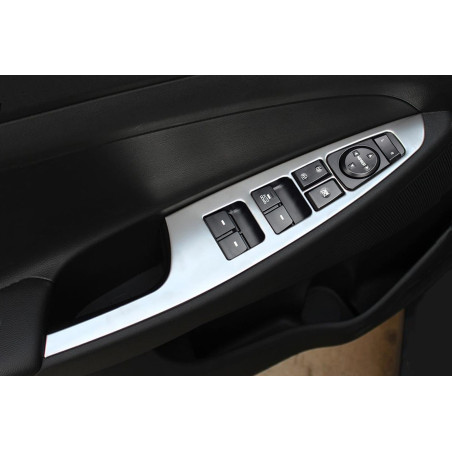 HYUNDAI TUCSON III 2015-2020 DECORATIVE CORNICI INTERRUTTORI FINESTRINI (Cod. AP-36516_A4x4)