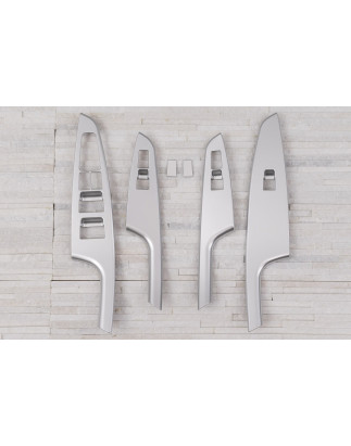 HYUNDAI TUCSON III 2015-2020 DECORATIVE CORNICI INTERRUTTORI FINESTRINI (Cod. AP-36516_A4x4)