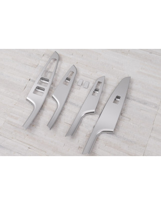 HYUNDAI TUCSON III 2015-2020 DECORATIVE CORNICI INTERRUTTORI FINESTRINI (Cod. AP-36516_A4x4)
