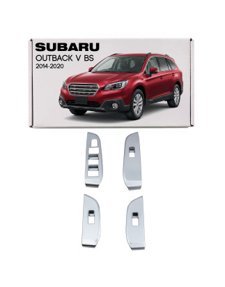SUBARU OUTBACK V BS 2014-2020 DECORATIVE RIVESTIMENTI INTERRUTTORI FINESTRINI (Cod. AP-36556_A4x4)