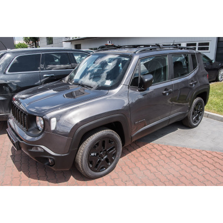 JEEP RENEGADE E BU 2015+ ARGENTO BARRE LONGITUDINALI TETTO (Cod. AP-36724_A4x4)
