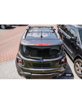 JEEP RENEGADE E BU 2015+ ARGENTO BARRE LONGITUDINALI TETTO (Cod. AP-36724_A4x4)