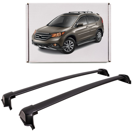 HONDA CR-V V 2018-2023 BARRE TRASVERSALI PER RAIL TETTO NERI STILE OEM P/N 08L04-TLA-100 (Cod. AP-36