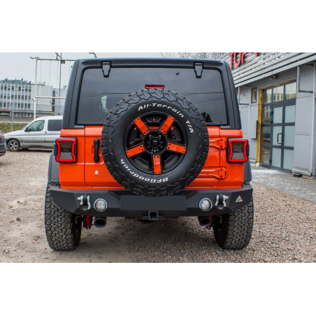 JEEP WRANGLER JL 2018+ PARAURTI POSTERIORE LARGO PARAMOUNT CON LUCI LED 12W (Cod. AP-36814_A4x4)