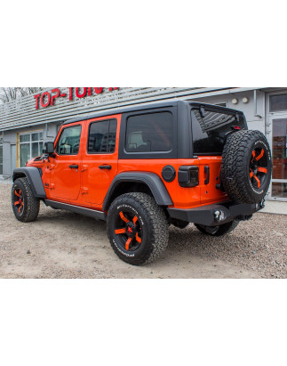 JEEP WRANGLER JL 2018+ PARAURTI POSTERIORE LARGO PARAMOUNT CON LUCI LED 12W (Cod. AP-36814_A4x4)