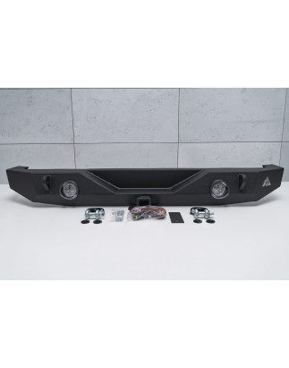 JEEP WRANGLER JL 2018+ PARAURTI POSTERIORE LARGO PARAMOUNT CON LUCI LED 12W (Cod. AP-36814_A4x4)