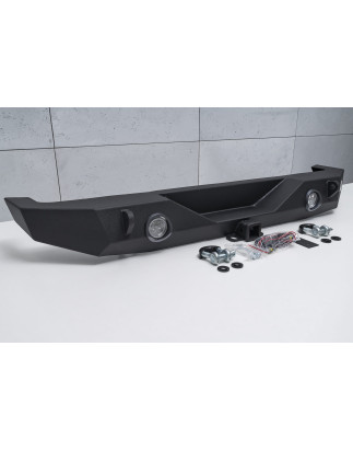 JEEP WRANGLER JL 2018+ PARAURTI POSTERIORE LARGO PARAMOUNT CON LUCI LED 12W (Cod. AP-36814_A4x4)