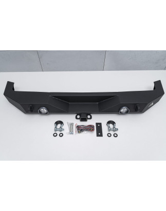 JEEP WRANGLER JL 2018+ PARAURTI POSTERIORE LARGO PARAMOUNT CON LUCI LED 12W (Cod. AP-36814_A4x4)