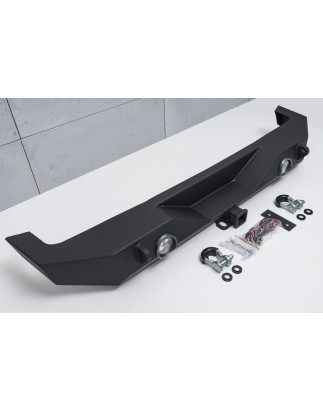 JEEP WRANGLER JL 2018+ PARAURTI POSTERIORE LARGO PARAMOUNT CON LUCI LED 12W (Cod. AP-36814_A4x4)