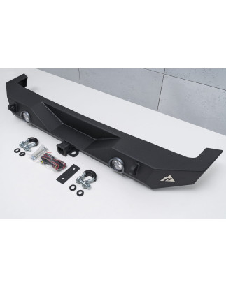 JEEP WRANGLER JL 2018+ PARAURTI POSTERIORE LARGO PARAMOUNT CON LUCI LED 12W (Cod. AP-36814_A4x4)
