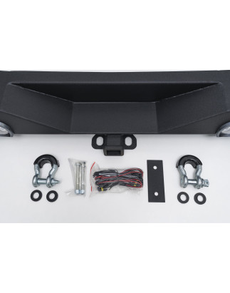 JEEP WRANGLER JL 2018+ PARAURTI POSTERIORE LARGO PARAMOUNT CON LUCI LED 12W (Cod. AP-36814_A4x4)