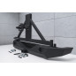 JEEP WRANGLER JL 2018+ 2D 4D PARAURTI POSTERIORE LARGO CON SUPPORTO RUOTA DI SCORTA E CON ADATTATORE