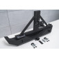JEEP WRANGLER JL 2018+ 2D 4D PARAURTI POSTERIORE LARGO CON SUPPORTO RUOTA DI SCORTA E CON ADATTATORE