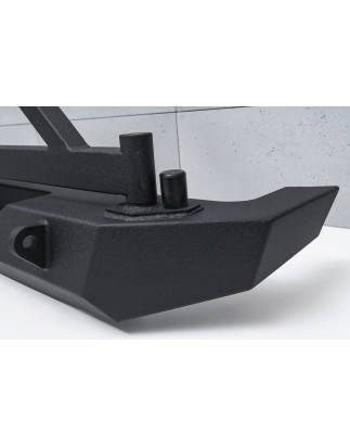 JEEP WRANGLER JL 2018+ 2D 4D PARAURTI POSTERIORE LARGO CON SUPPORTO RUOTA DI SCORTA E CON ADATTATORE