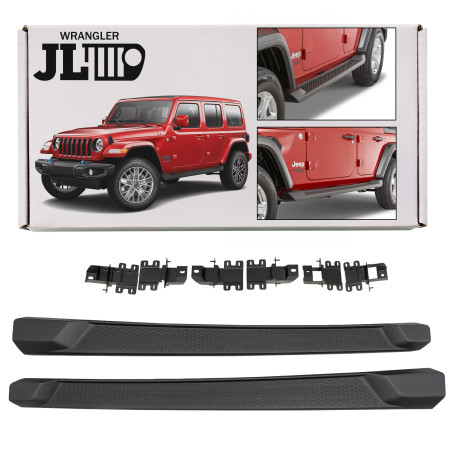 JEEP WRANGLER JL 2018+ 4D PEDANE LATERALI SOTTOPORTA 82215164 (Cod. AP-39121_A4x4)