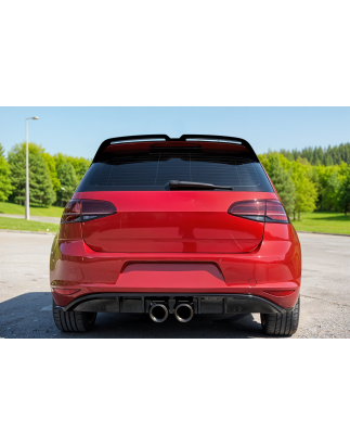 VOLKSWAGEN GOLF 7 VII 5G 2012-2020 SPOILER POSTERIORE NERO VERNICIATO PIANO BLACK (Cod. AP-39135_A4x