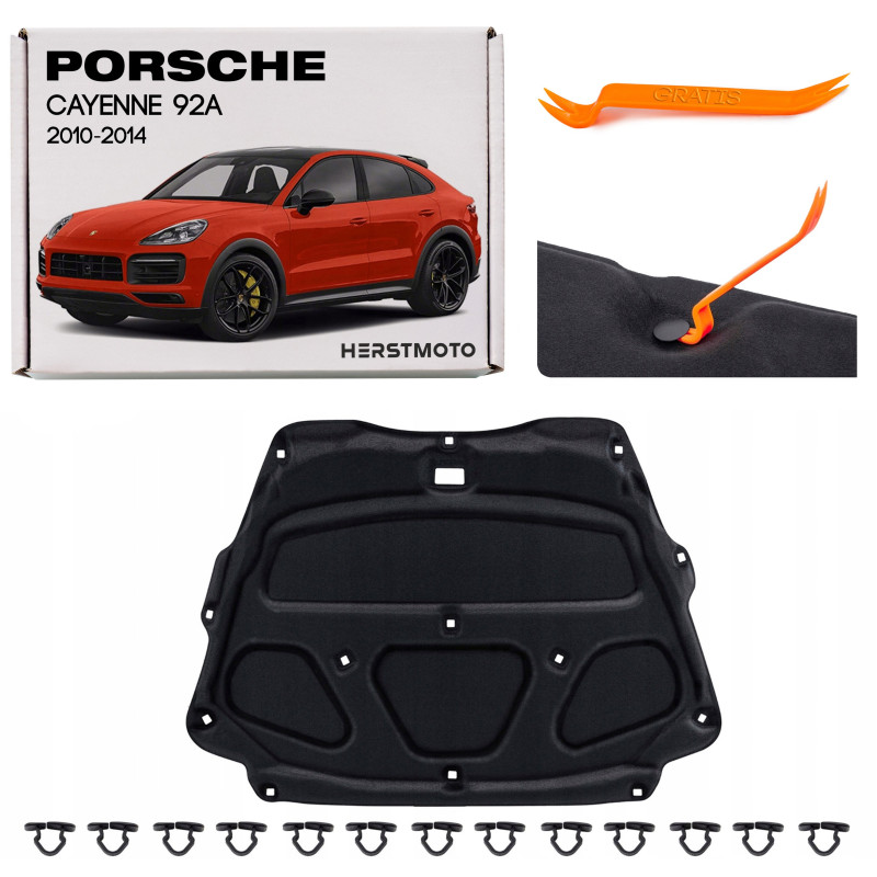 PORSCHE CAYENNE II 92A 2010-2014 PRE-RESTYLING PANNELLO FONOASSORBENTE COFANO 95855683100 (Cod. AP-3