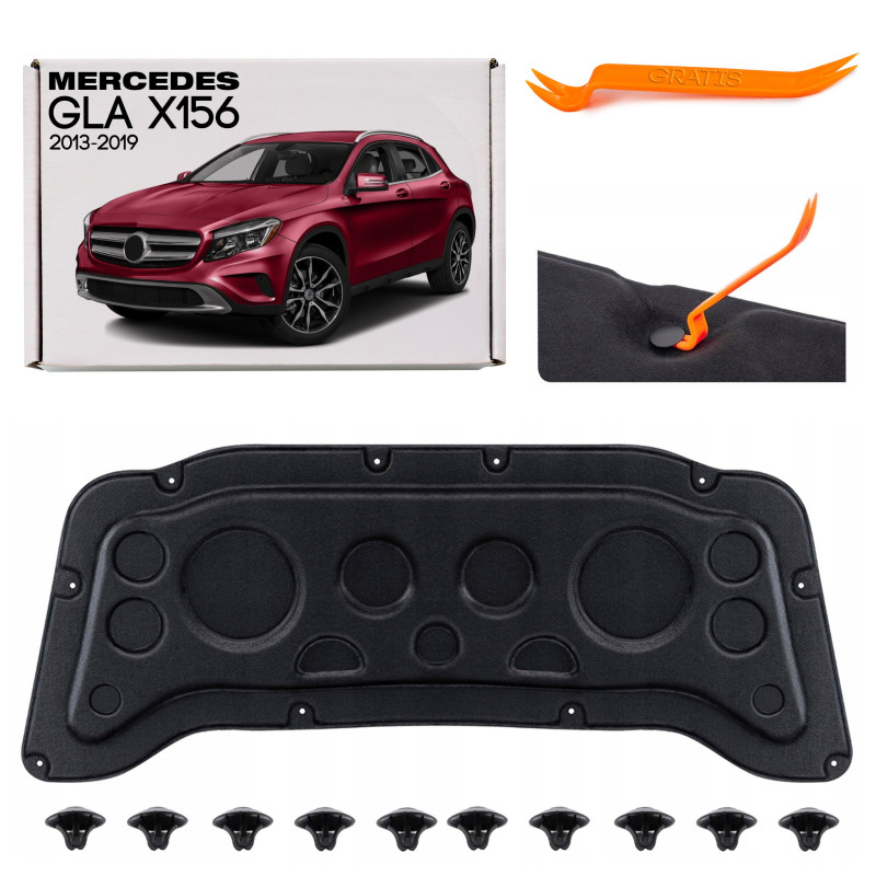 MERCEDES GLA X156 2013-2019 PANNELLO FONOASSORBENTE COFANO A1566820100 (Cod. AP-39439_A4x4)