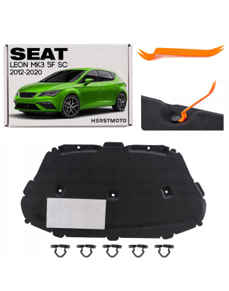 SEAT LEON MK3 III 5F 2012-2020 SC PANNELLO FONOASSORBENTE COFANO 5F0863831E (Cod. AP-39442_A4x4)