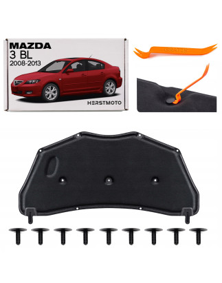 MAZDA 3 II BL 2008-2013 PANNELLO FONOASSORBENTE COFANO BBM756681 (Cod. AP-39445_A4x4)